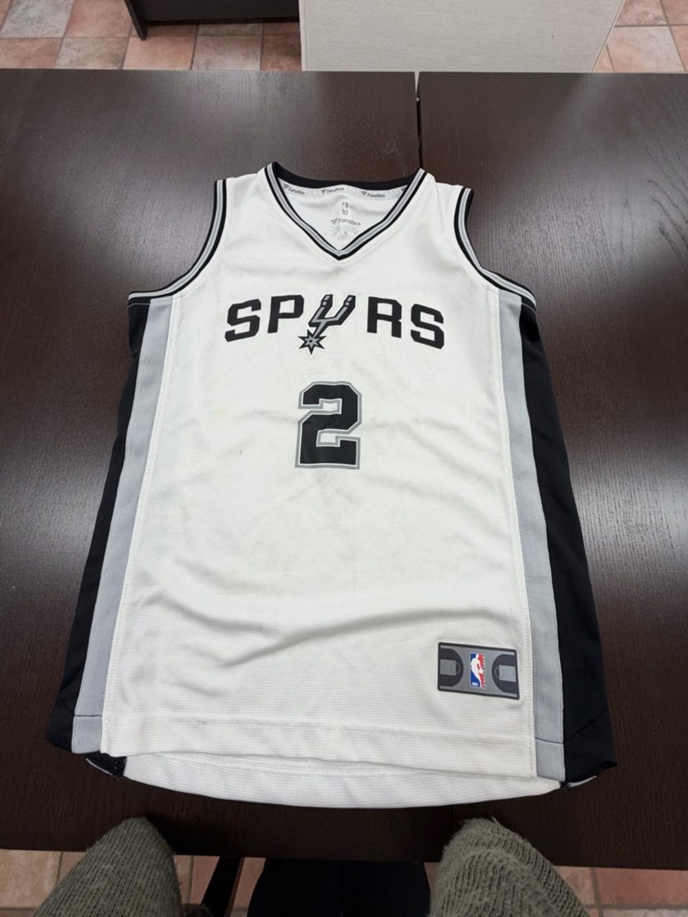 One youth medium spurs basketball jersey